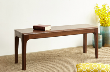 Buy 黑胡桃木色 LD005 Taimi Imported Solid Wood Bench