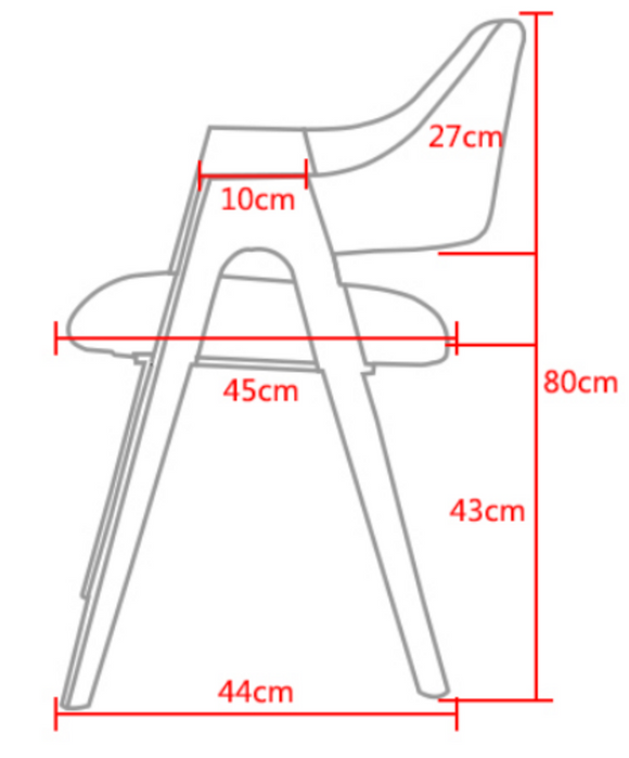 Paju 高背水柳曲實木椅子