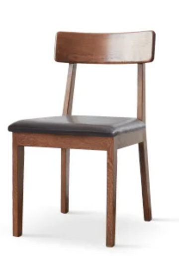 Buy pu-black LC062 Lakka Imported Solid Wood Chair