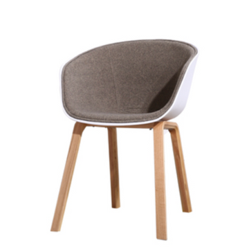Buy 啡色-白色椅背 LC008 Luhta Solid Wood Creative Stool