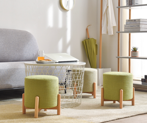 Naava 可拆洗實木小凳