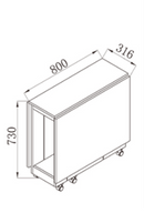 Juhla 小戶型摺疊餐桌連四椅子-1.4米-10