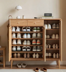 Viher 優雅橡木鞋櫃-10