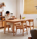 Buono 櫻桃木長方形餐桌組合-1