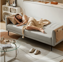 Sato 可折叠科技布两用沙發床-亮灰-2