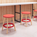 Modern 餐飲商用小圓櫈-1