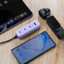 GaN 65W『 夾充 』【旅行版】- 夾枱迷你快速充電器 (3C1A) - 紫色-4