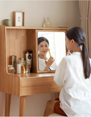Shine 揭鏡橡膠實木梳妝枱-3