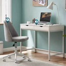 Dynamo 白色家用雙抽屜書桌-6