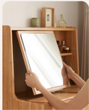 Shine 揭鏡橡膠實木梳妝枱-4