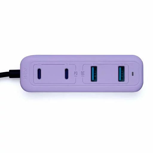 『 65W夾充 』GaN 65W夾枱迷你快速充電器 - 紫色