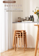 Crafty 北歐實木櫈子原木椅子-4
