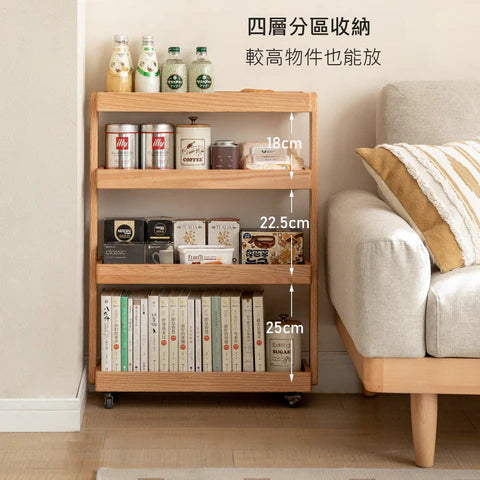 YQ002 Sper 實木移動置物架