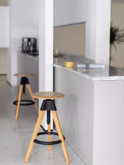 Cheers 北歐可升降旋轉圓凳實木家用櫈子