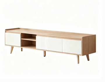 Birchwood 原木風實木腳雙門電視櫃 TV Cabinet
