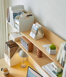 Tehok 家用書架雙抽電腦桌-6