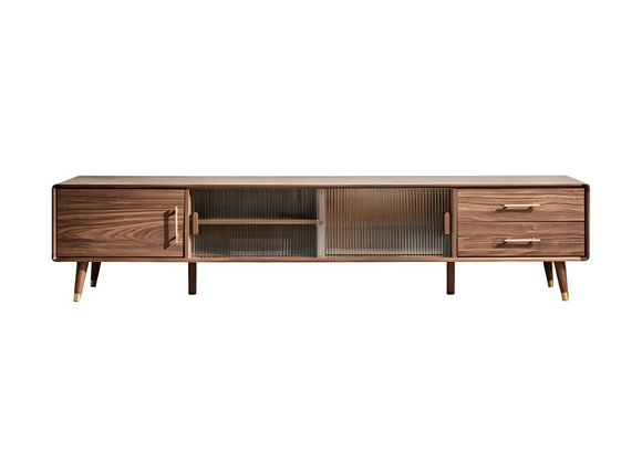 Arctic 實木四格對稱電視櫃 TV Cabinet
