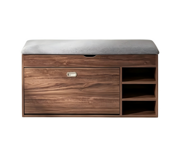Kaappi 胡桃木色鞋櫈 Shoes Cabinet