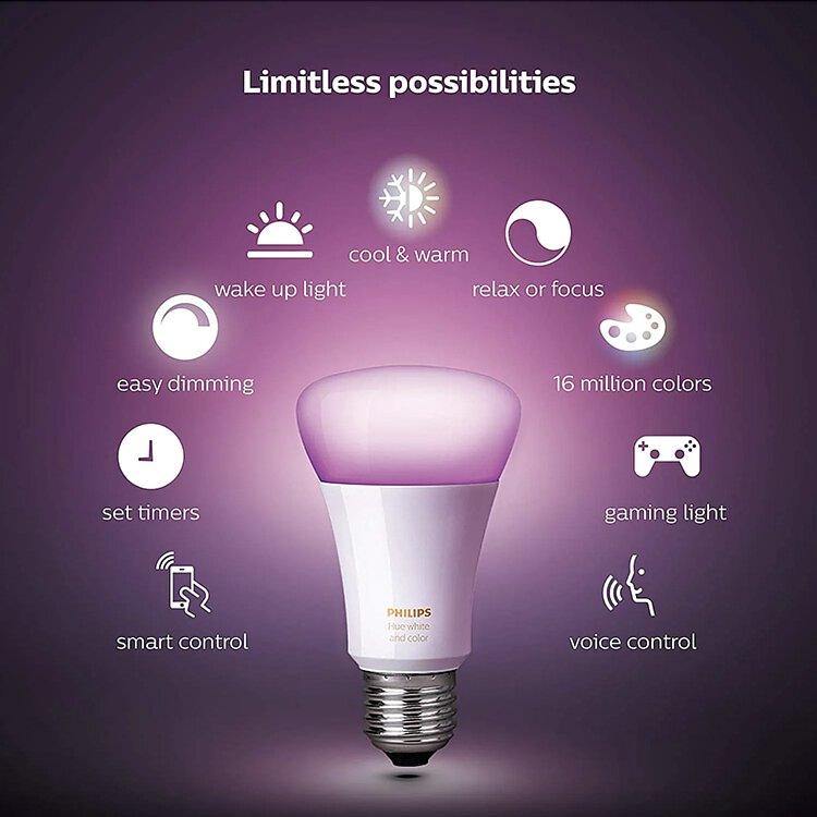 Philips - Hue E27 1100lm 彩光智能燈泡 (藍牙版)