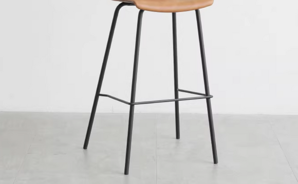 Bottega 现代酒吧靠背高脚凳