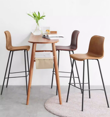 Bottega 现代酒吧靠背高脚凳