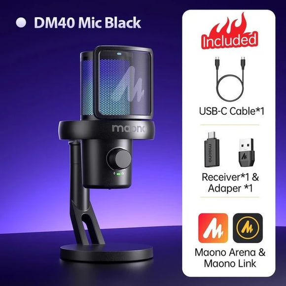DM40 USB / 無線遊戲桌上麥克風