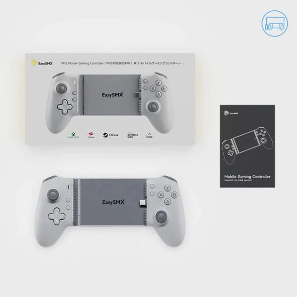 EasySMX - M15 Type-C 手機遊戲控制器(支援Android及iPhone15後續機型)(白色)