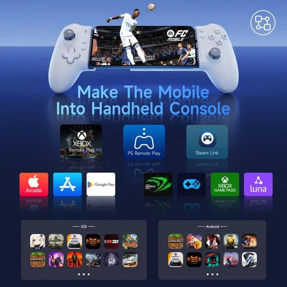 EasySMX - M15 Type-C 手機遊戲控制器(支援Android及iPhone15後續機型)(白色)