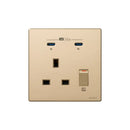 GaN36W 雙Type-C 電制插座 (單蘇) - 香濱金-2
