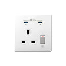 GaN36W 雙Type-C 電制插座 (單蘇) - 白色-2