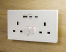 GaN68W Type-C/USB 電制插座 (孖蘇) - 白色-3