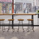 Galleria 簡約實木高腳吧檯桌椅-7
