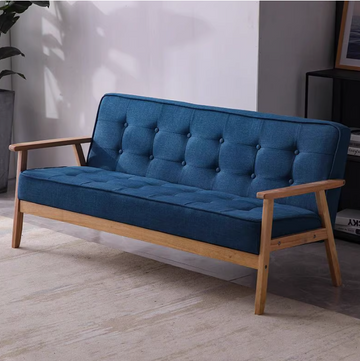 Buy flaxen-blue LF023 Haruki Japanese Fabric Sofa