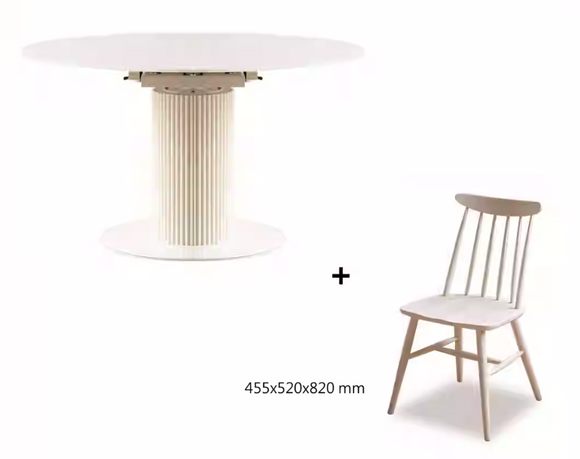 Aalto 多功能旋轉岩板餐桌