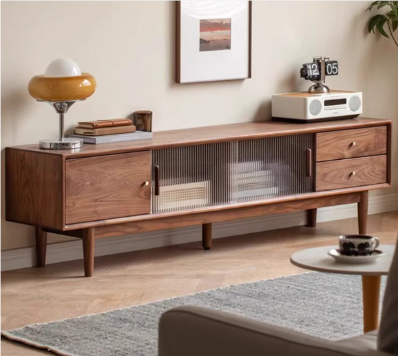 Sade 胡桃木藝術電視櫃