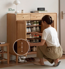 Viher 優雅橡木鞋櫃-8