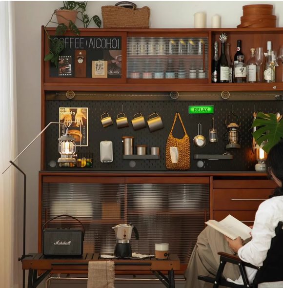 Norr 復古實木餐邊櫃