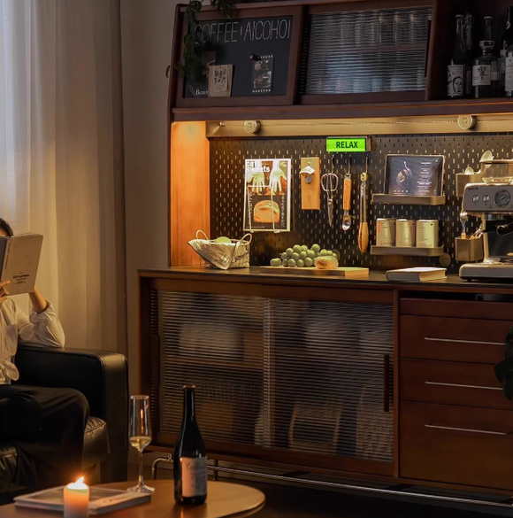 Norr 復古實木餐邊櫃