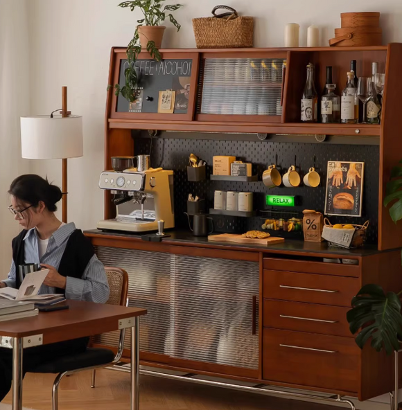 Norr 復古實木餐邊櫃