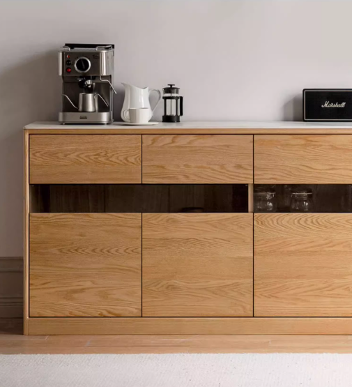 Vara 北歐實木岩板餐邊櫃