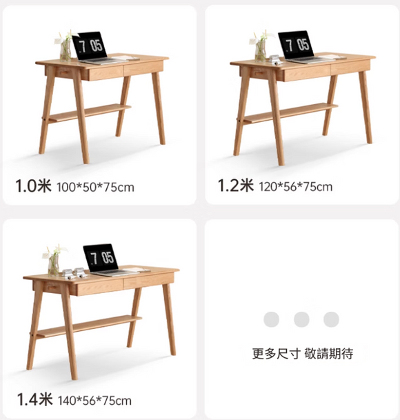 Salmia 實木簡約書桌