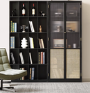 Varpu 黑色復古落地書架-1