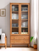 Myra 北歐櫻桃木帶門置物書櫃-2