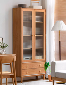Myra 北歐櫻桃木帶門置物書櫃-3