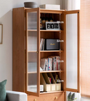 Myra 北歐櫻桃木帶門置物書櫃-4