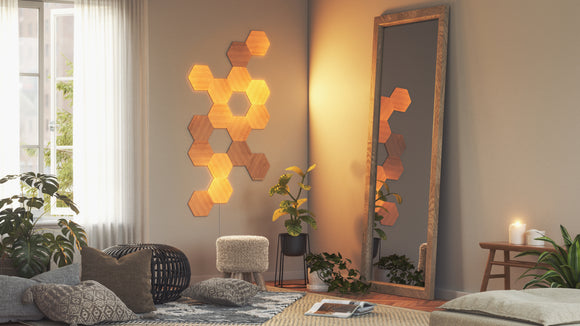 Nanoleaf Elements Hexagon 智能拼裝照明燈Starter Kit （7個六角形燈板）