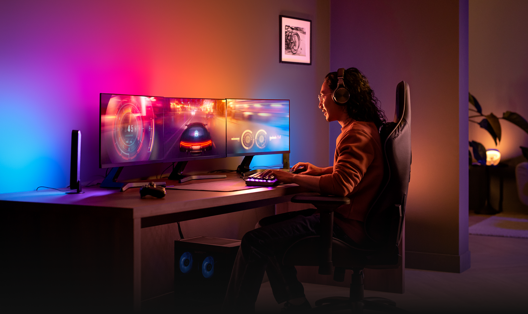 Philips - Hue Play Gradient 漸變燈帶 (32-34 電腦熒幕適用)