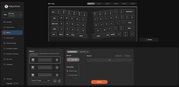 Keychron B11 Pro Ultra-Slim Wireless Foldable Keyboard