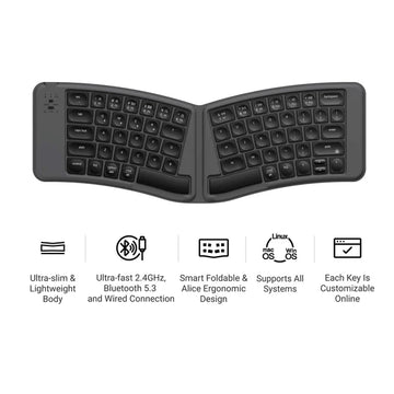 Keychron B11 Pro Ultra-Slim Wireless Foldable Keyboard - 0