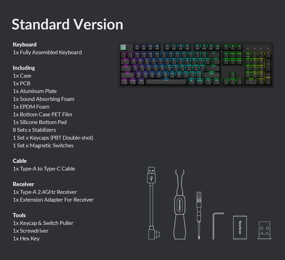 Keychron K10 HE 磁軸無線機械鍵盤